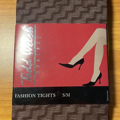 Todd Welsh Hosiery Women's Fashion Tights Dark Brown Size S / M One Pair